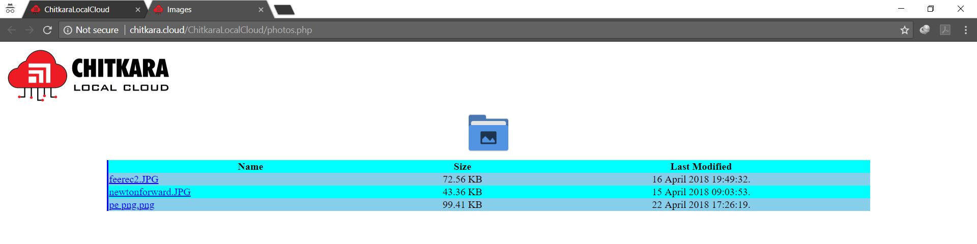 Folder Screen