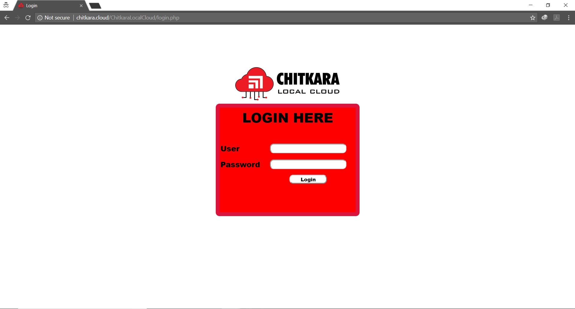 Login Screen